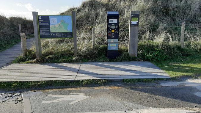 Godrevy welcome and information board